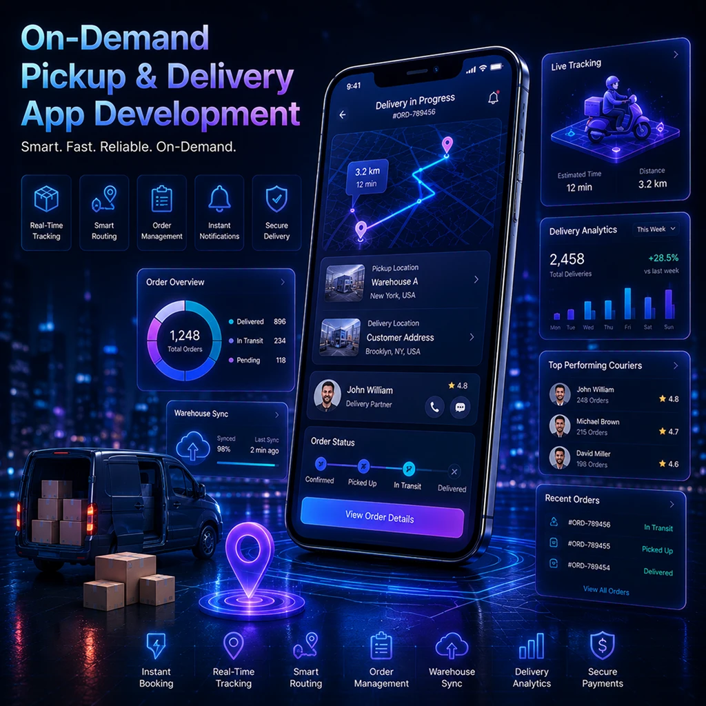 On-demand pickup and delivery app development company